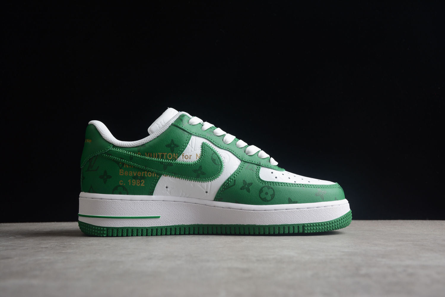Air Force 1 LV Louis Vuitton Low White Green MS 0232
