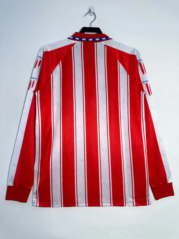 Atletico Madrid Home Long Sleeve Retro Jersey 1994/95