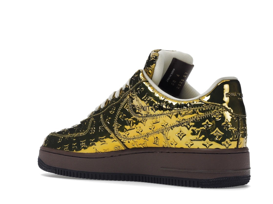 Air Force 1 LV Louis Vuitton Low By Virgil Abloh Metallic Gold