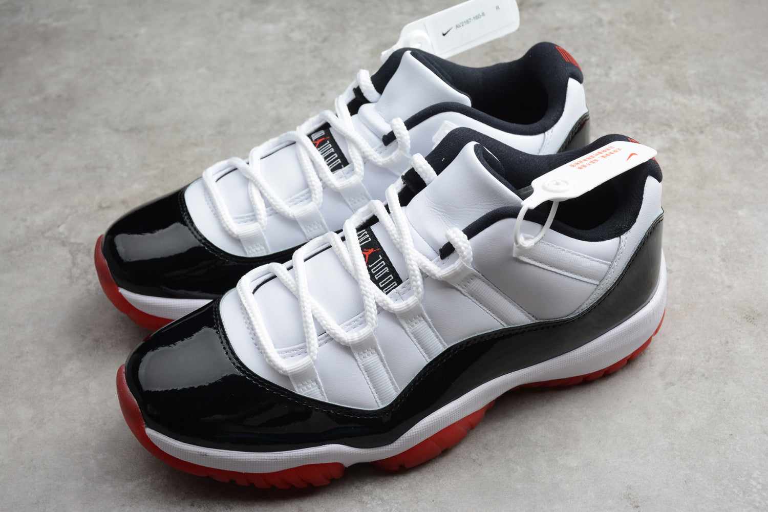 Air Jordan 11 Low Black Red AV2187-160
