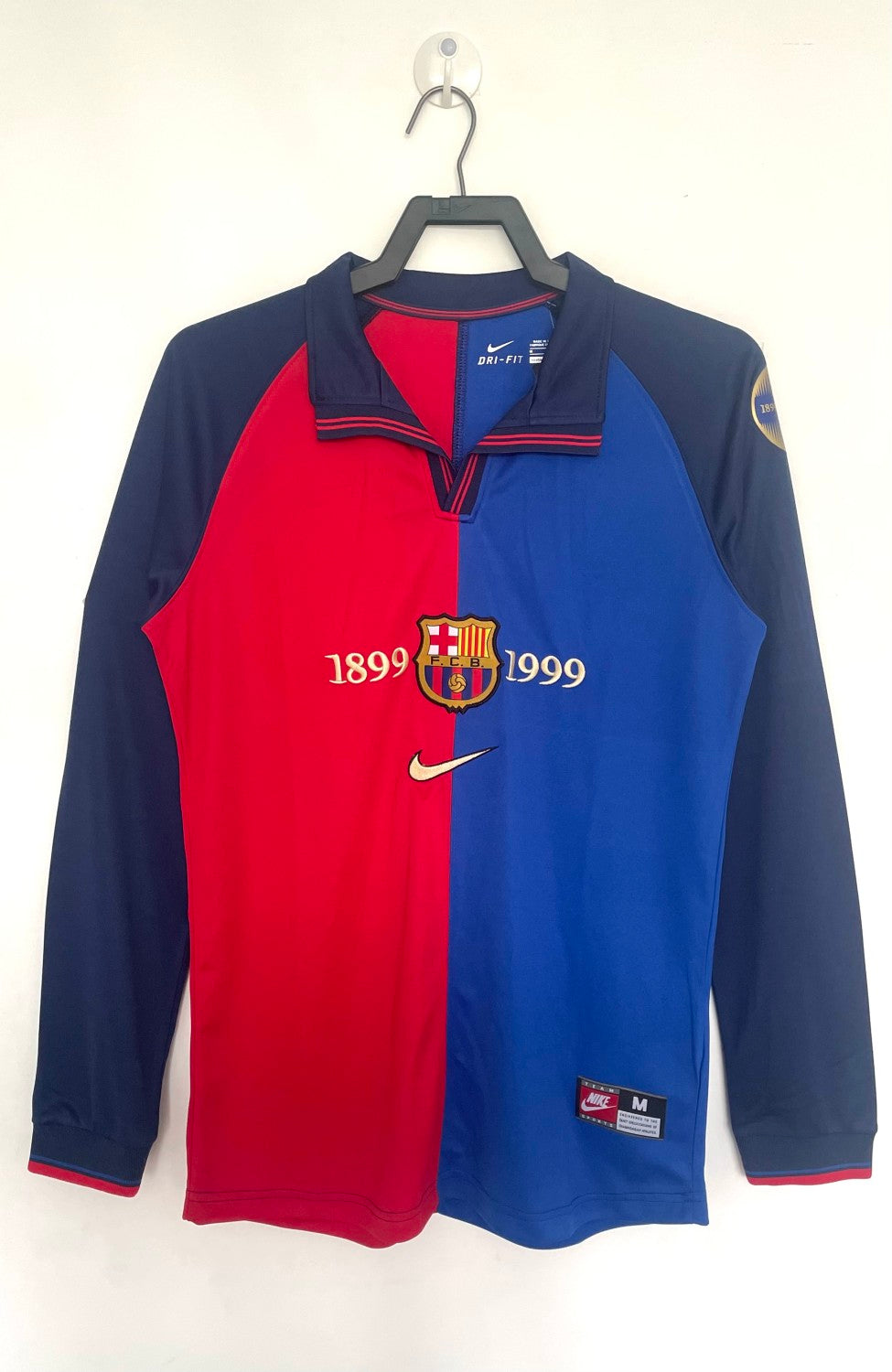Barcelona Match Issue Champions League Home Long Sleeve jersey 1999/00