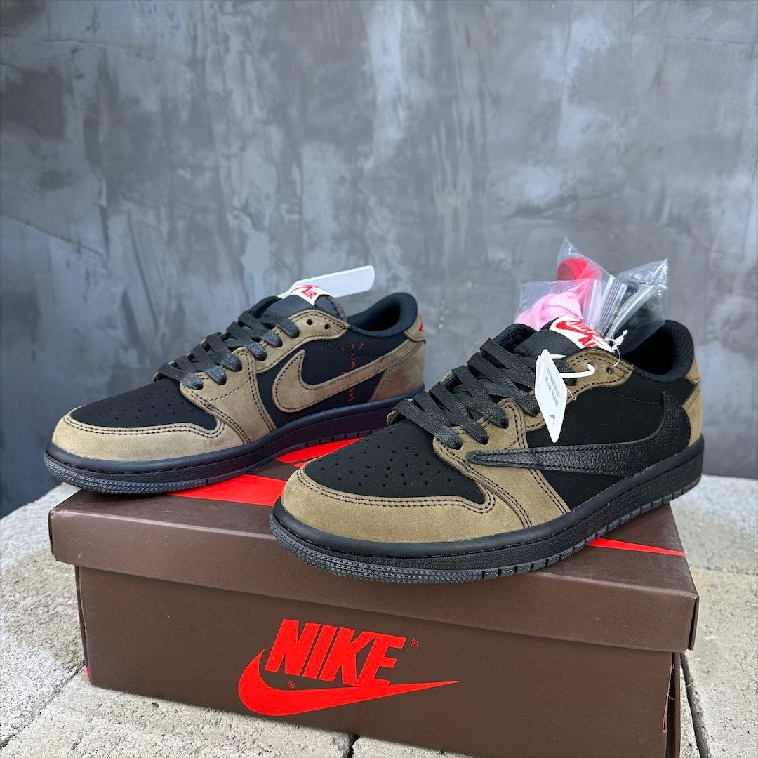 Travis Scott x Air Jordan 1 Low Black Brown