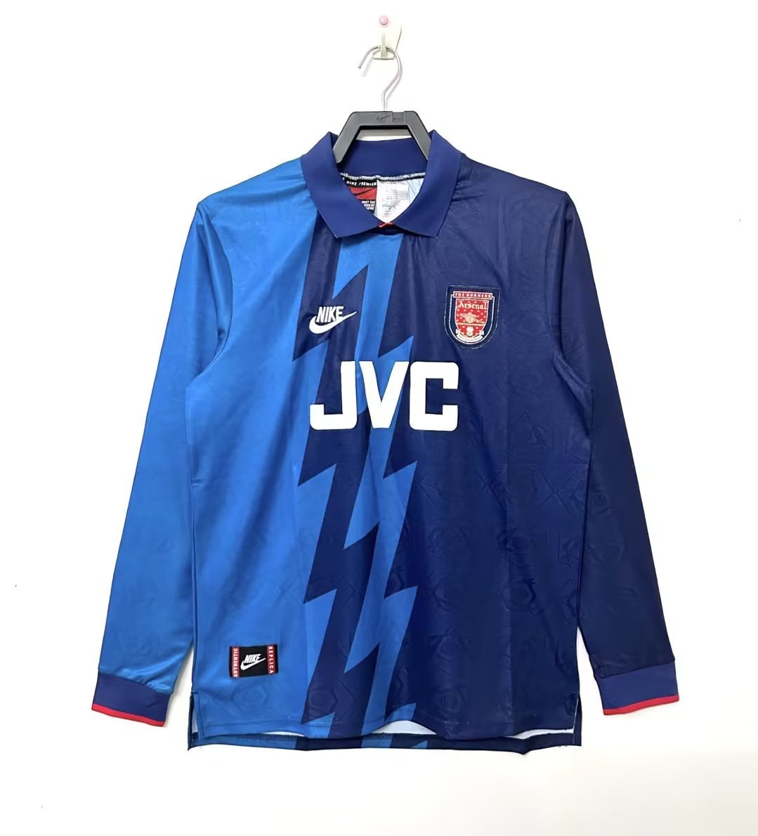 Arsenal Away Long Sleeve Retro Jersey 1995/96