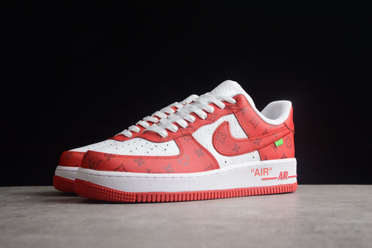 Air Force 1 LV Louis Vuitton Low White Red LD 0232