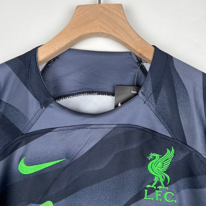 Liverpool Kids Goalkeeper Jersey 23/24 Gray