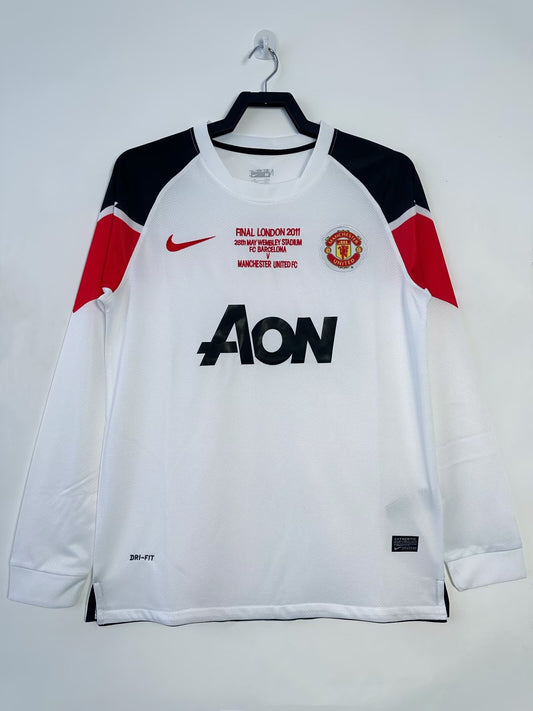 Manchester United Champions' League Third Long Sleeve Retro Jersey 2011/12