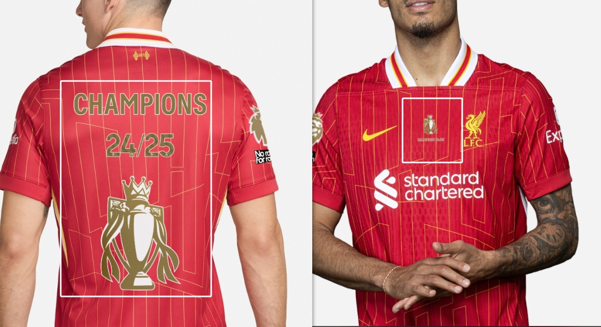 Liverpool Home Kids Suit 24/25 - CHAMPIONS 24/25