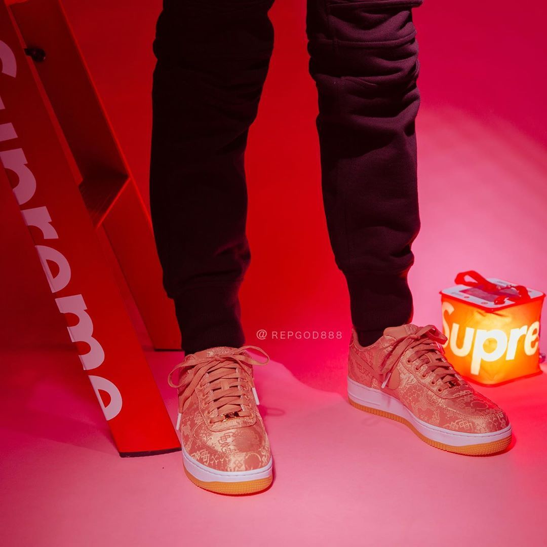 CLOT x Air Force 1 Low “Rose Gold” CJ5290-600