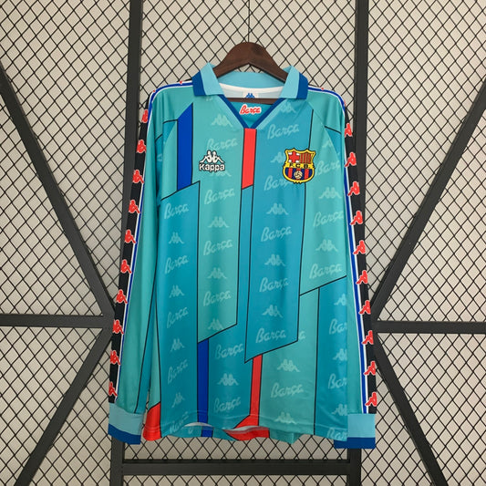 Barcelona Away Long Sleeve Retro Jersey 1996/97