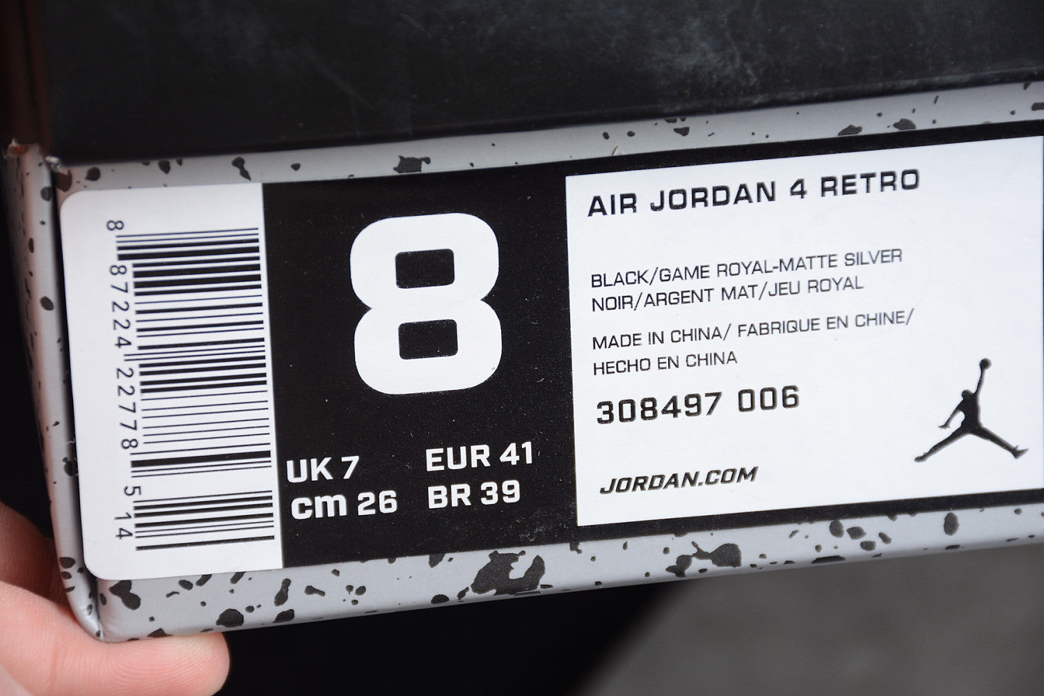 Air Jordan 4 Retro “Motorsport Away” 308497-006