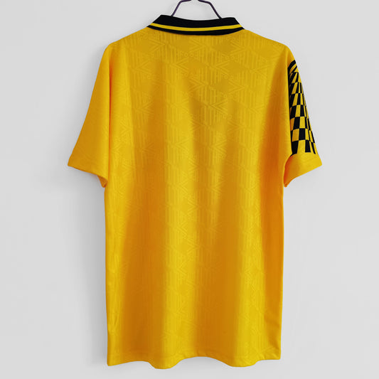 Tottenham yellow Retro Jersey 1992/94