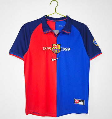Barcelona Match Issue Champions League Home jersey 1999/00