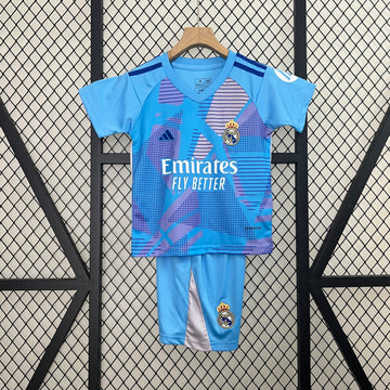 Real Madrid Goalkeeper Kids Suit 24/25 Blue