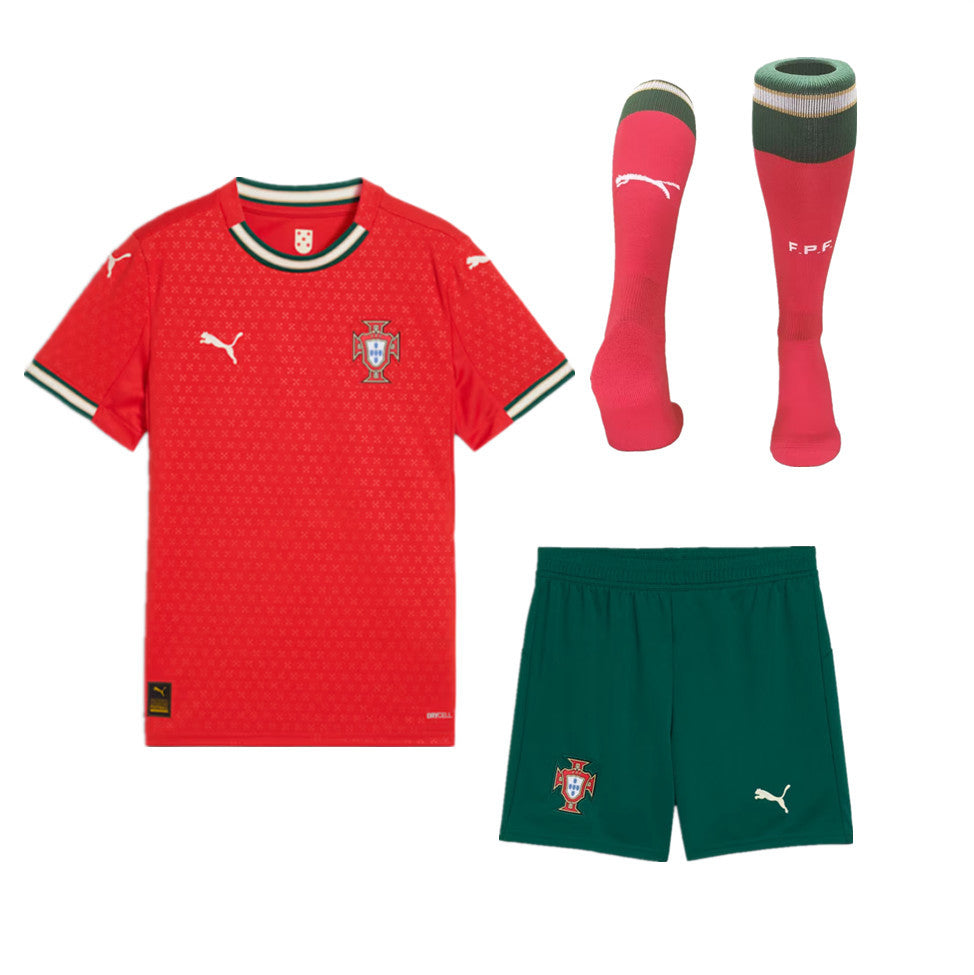 Portugal 2025 Home Kids Suit & Socks