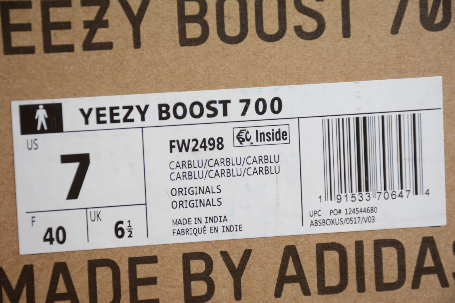 Yeezy Boost 700 “Carbon Blue” FW2498