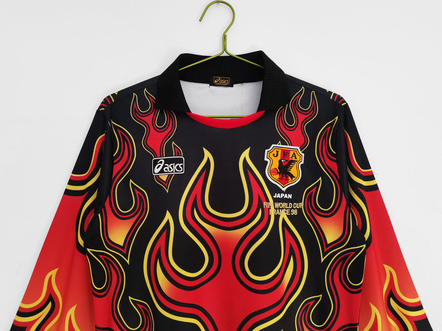 Japan Retro Home Goalkeeper Long Sleeve Jersey 1998