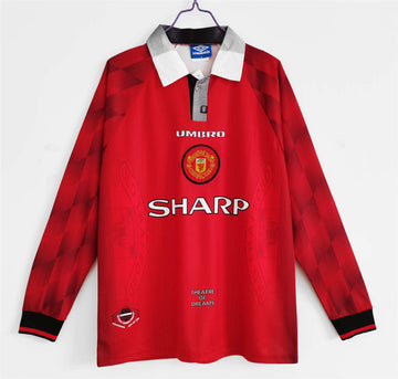 Manchester United Home Long Sleeve Retro Jersey 96/97