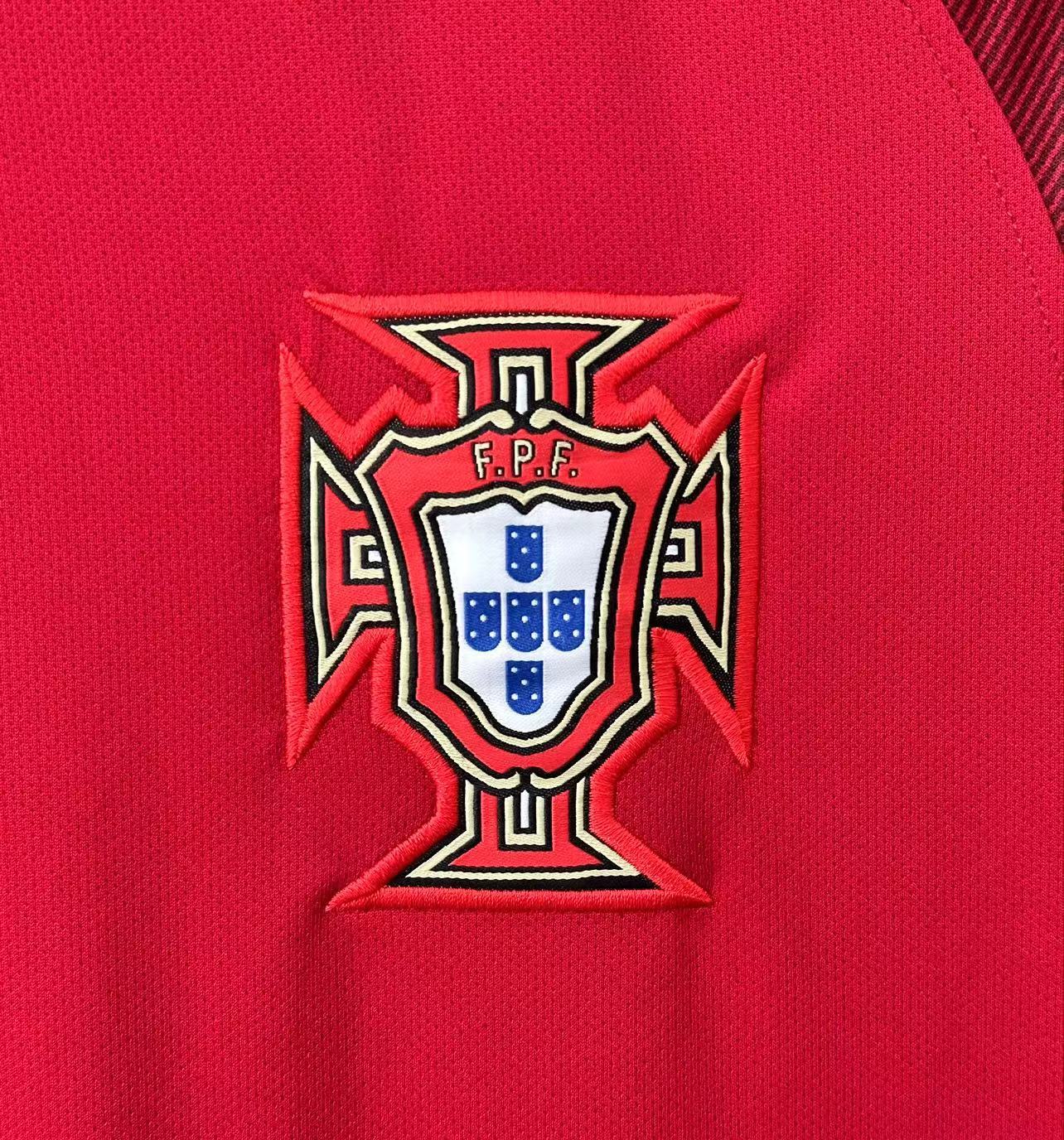 Portugal Retro Home Long Sleeve Jersey 2016