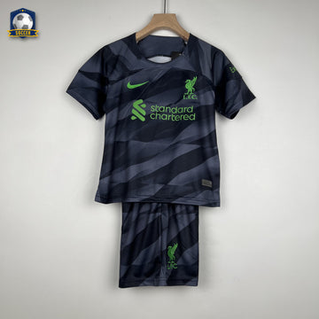 Liverpool Kids Goalkeeper Jersey 23/24 Gray
