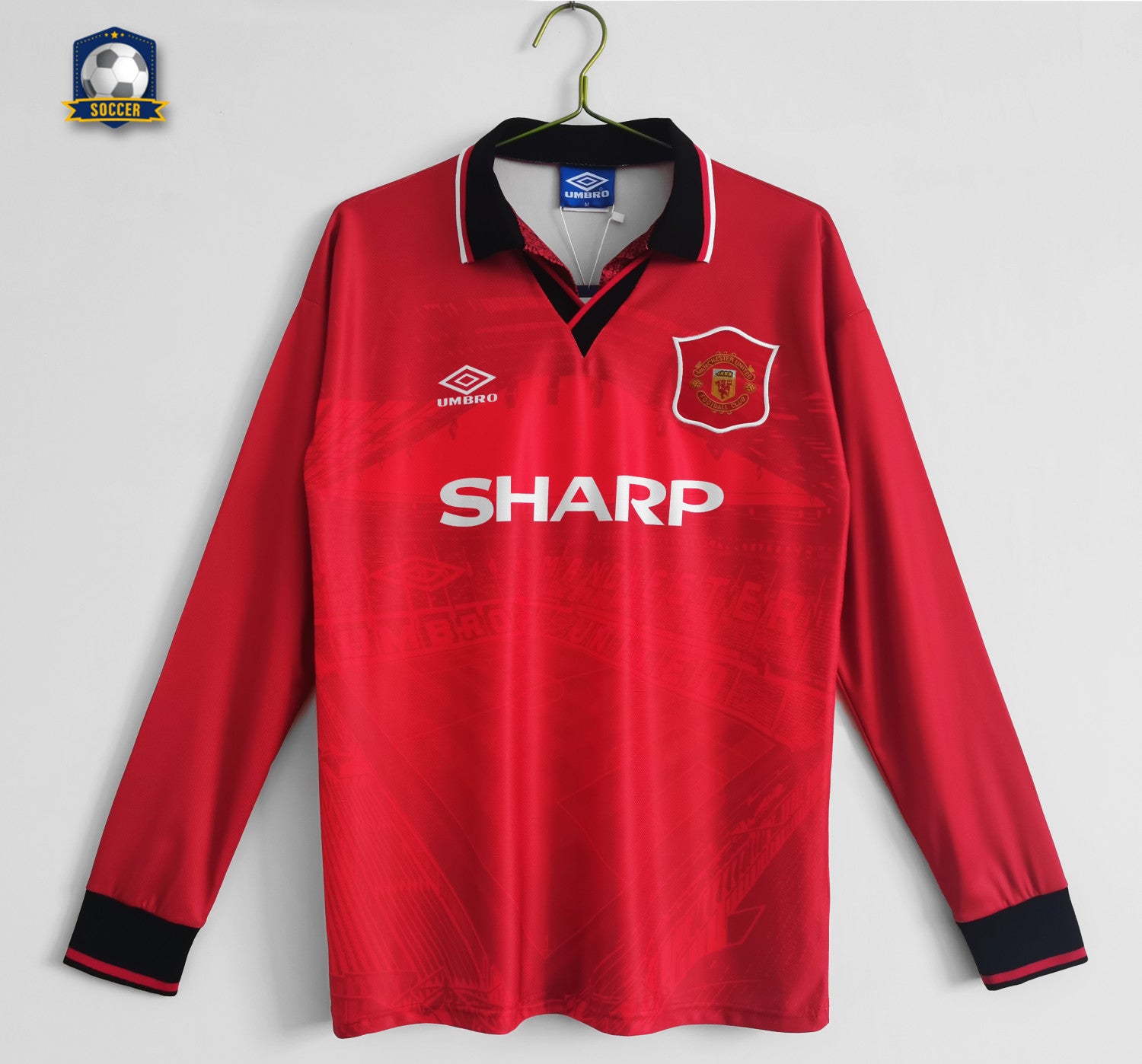 Manchester United Home Long Sleeve Retro Jersey 1994/96