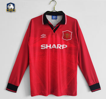 Manchester United Home Long Sleeve Retro Jersey 1994/96