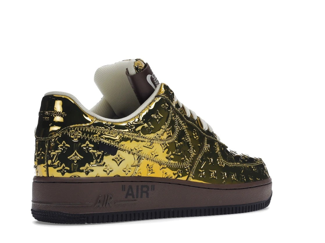 Air Force 1 LV Louis Vuitton Low By Virgil Abloh Metallic Gold